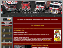 Tablet Screenshot of oaklandfd.org